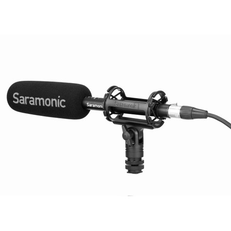 Saramonic SOUNDBIRDV1 Supercardioid Shotgun Microphone W/Shock Mount, Windscreen