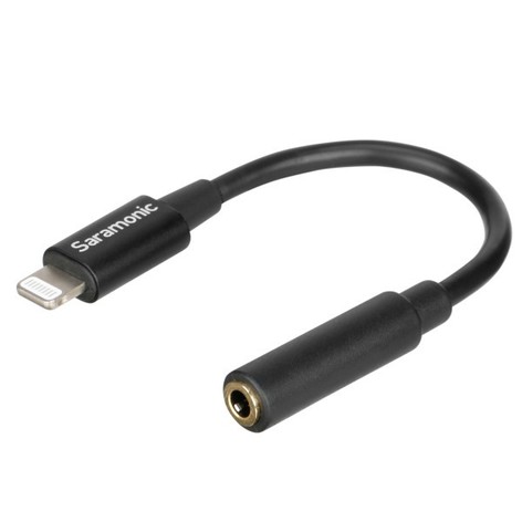 Saramonic SR-C2002 Apple Lightning Connector To Female 3.5mm TRRS Cable, 3"