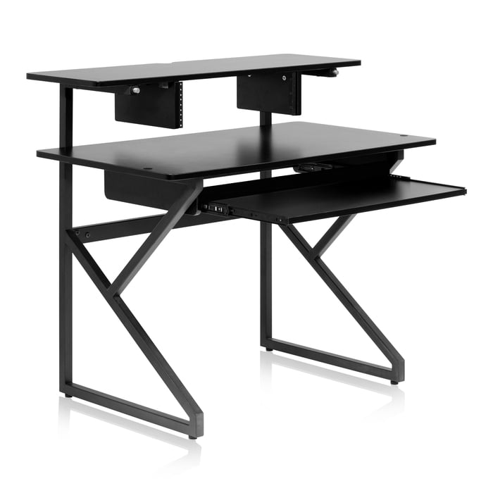 Gator GFW-DESK-MAIN Content Creator Furniture Series Main Desk In Black Finish