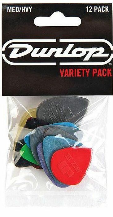 Dunlop PVP102 Variety Guitar Picks, Medium/Heavy, 12pk