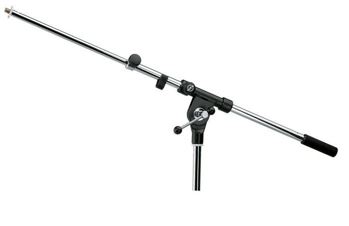 K&M 211/1-CHROME 17.1" X 29.3" Boom Arm, Chrome