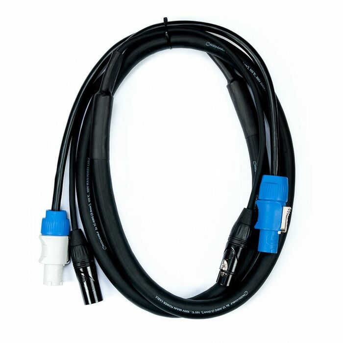 Accu-Cable AC3PPCON6 6' 3-Pin DMX And PowerCON Cable