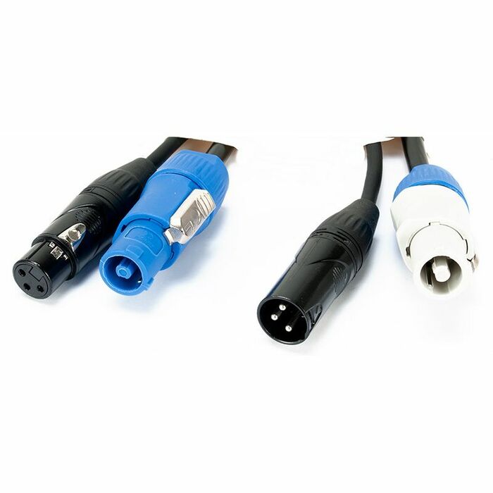 Accu-Cable AC3PPCON6 6' 3-Pin DMX And PowerCON Cable