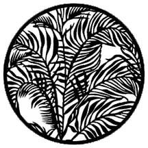 Rosco 79109 Steel Gobo, Tropical Leaves