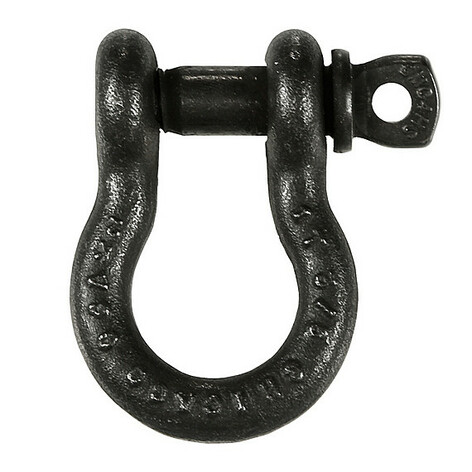 The Light Source SHACKLE-3/8 3/8" Screw Pin Shackle, 1 Ton, Black