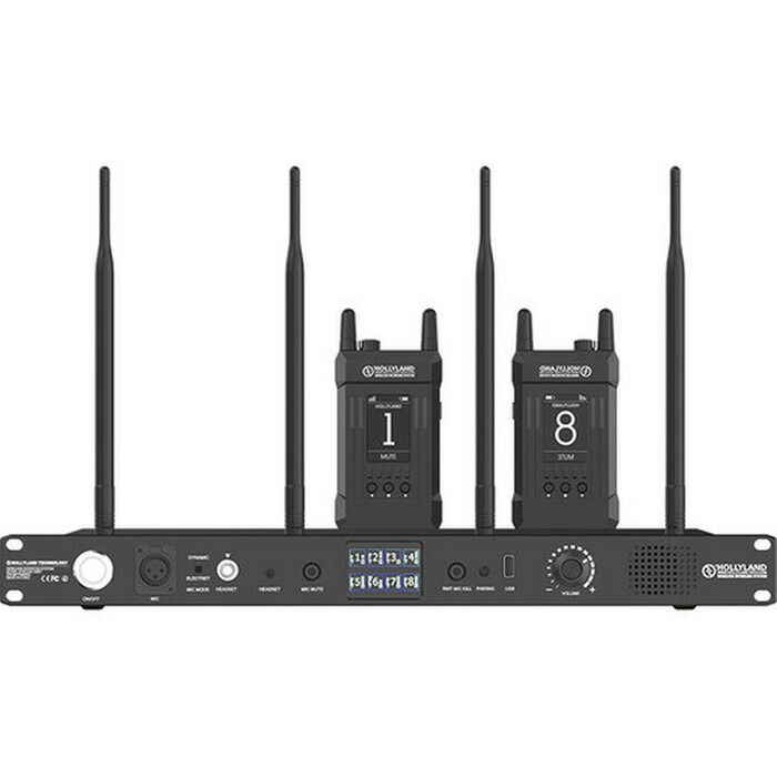 Hollyland Syscom 1000T-4B Full Duplex Wireless Intercom System With 4 Belt Packs