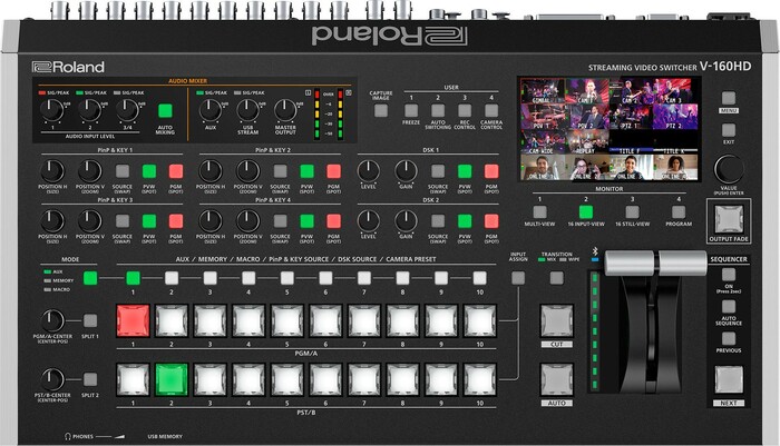 Roland Professional A/V V-160HD SDI/HDMI Live Streaming Video Switcher