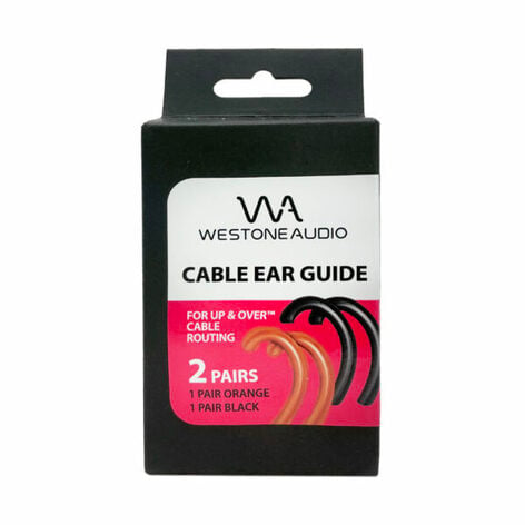 Westone 78403-WESTONE Ear Guide For Cables - Includes 1 Orange And 1 Black Pair