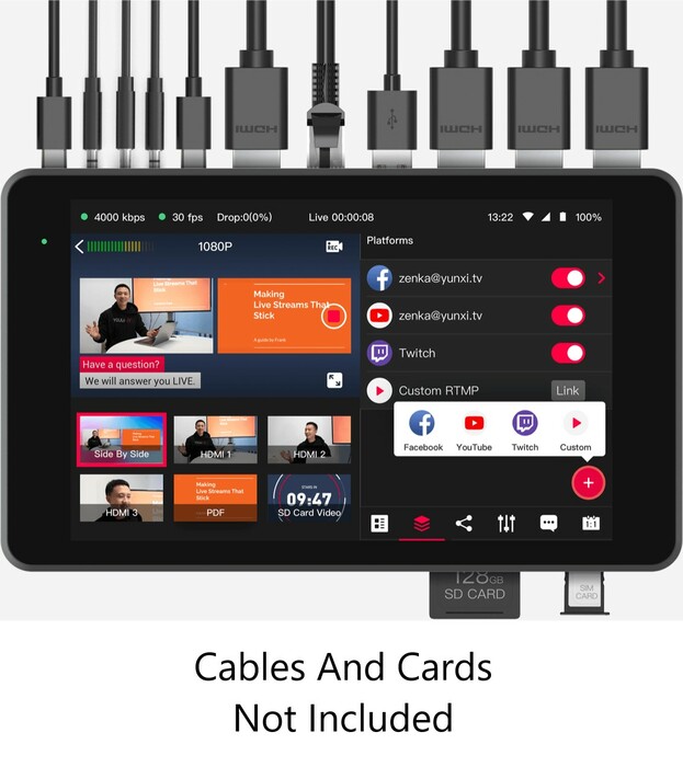 YoloLiv YOLOBOX-PRO Portable Multi-Camera Live Streaming Production Studio