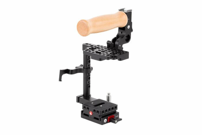 Wooden Camera 264000 Unified BMPCC4K/ BMPCC6K Camera Cage With Wood Grip