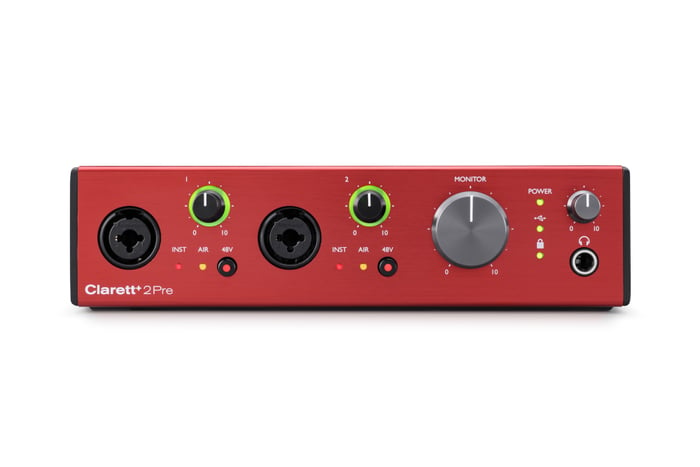 Focusrite Clarett+ 2Pre Pure-sounding 10-in / 4-out Audio Interface For The Recording Artist