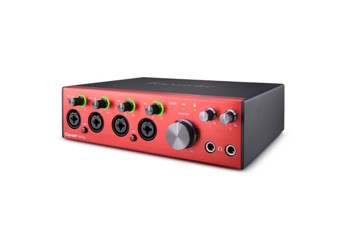 Focusrite Clarett+ 4Pre Versatile And Sonically True 18-in/8-out Audio Interface For The Complete Creator