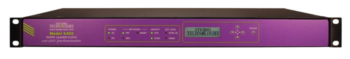 Studio Technologies Model 5402 Dante Leader Clock With GNSS Synchronization