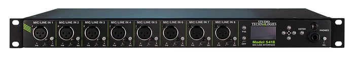 Studio Technologies Model 5418 Mic/Line Input And Output Interface