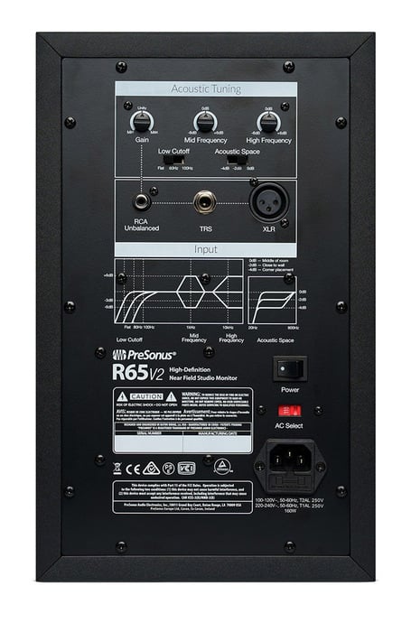 PreSonus R65V2 R65 MKII Powered Studio Reference Monitors