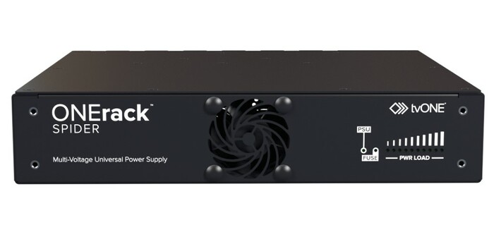 tvONE ONERACK-SPDR-HALF-7 ONErack Spider Multi-Voltage DC PSU Strip, 7 Slots