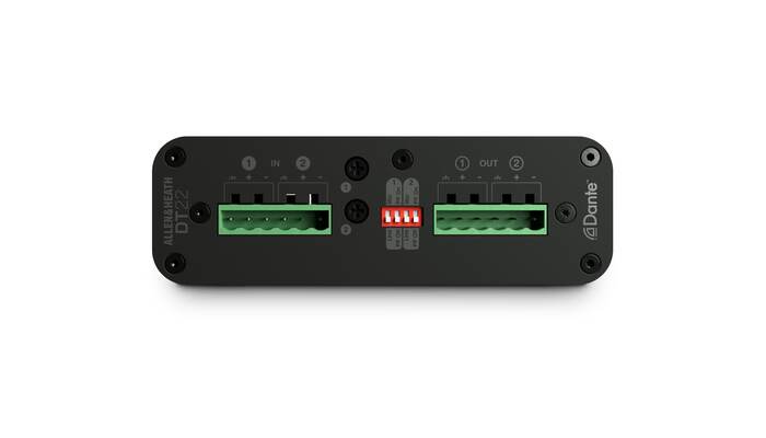 Allen & Heath DT22 M 2x2 Dante I/O Expander, No Power Supply