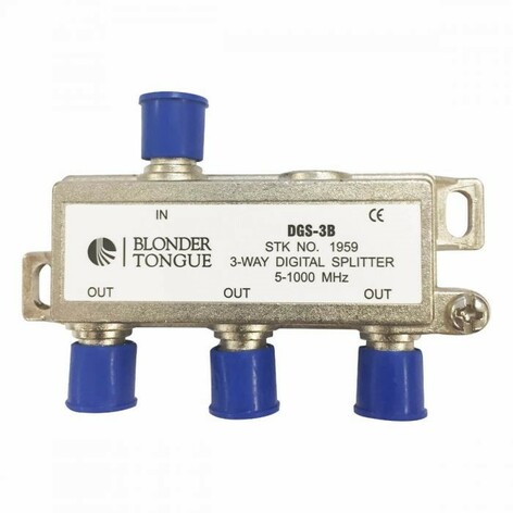 Blonder-Tongue DGS-3B 3-Way Digital Ready Splitter, Balanced Split