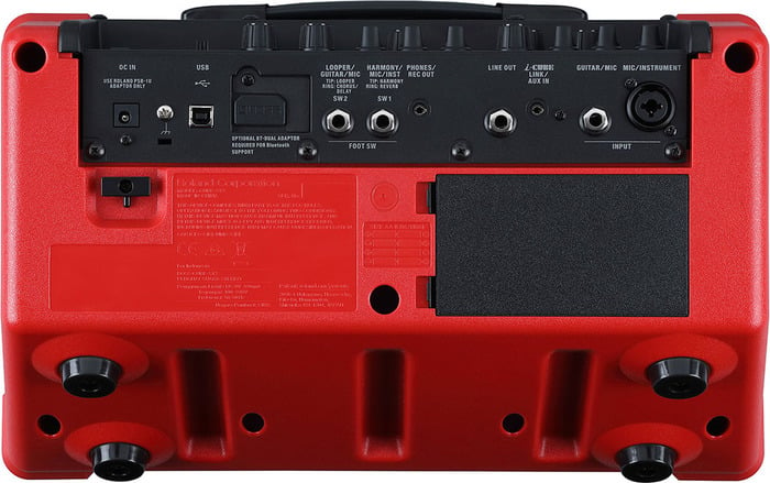 Boss CUBE-ST2-R Cube Street II Portable Guitar Amplifier, Red