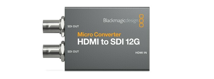 Blackmagic Design Micro Converter HDMI to SDI 12G 1x HDMI Input To 2x 12G-SDI Output Converter