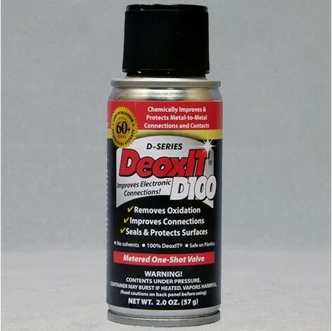 Caig Labs D100S-2 DeoxIT Contact Cleaner, 100% Spray, 2 Oz