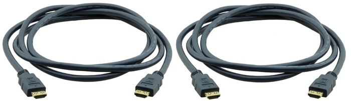 Kramer C-HM/HM-3-PK2-K 3' HDMI To HDMI CABLE, 2 PACK