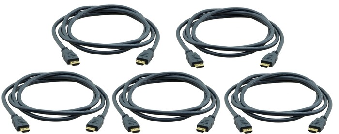 Kramer C-HM/HM-3-PK5-K 3' HDMI To HDMI CABLE, 5 PACK