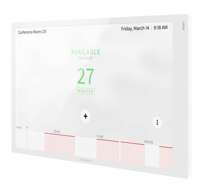 Crestron TSW-1070-W-S 10.1 In. Wall Mount Touch Screen, White Smooth