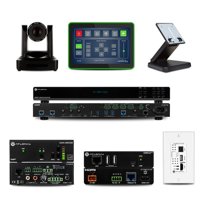 Atlona Technologies AT-ARK-TR-201-KIT Atlona Room Kit: Pre-Configured Dual Display Training Room