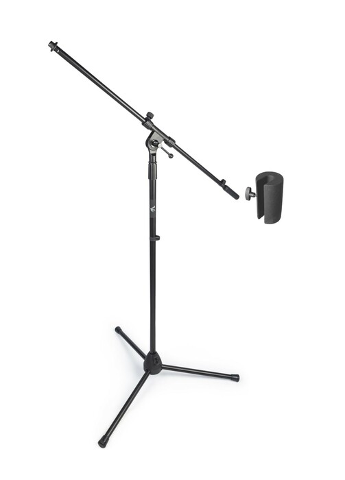 Vu MST100-30B-CW6-K Mic Stand, Single Point Adjustable Boom With 6lb Counterweight