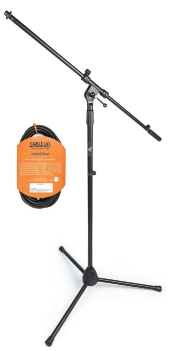 Vu MST100-PK1-K MST100 Bundle MST100-30B  Tripod Microphone Stand With (1) Cable Up MIC-XX-25 XLR Microphone Cable