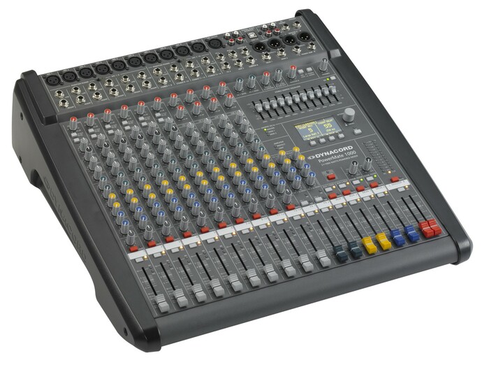 Dynacord DC-PM1000-3-UNIV Powered Mixer, 6 Mic Inputs, 2x1000W