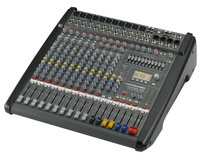 Dynacord DC-PM1000-3-UNIV Powered Mixer, 6 Mic Inputs, 2x1000W