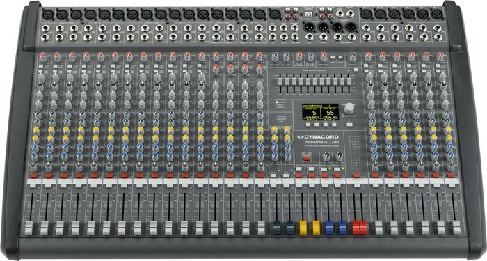 Dynacord DC-PM2200-3-UNIV Powered Mixer, 18 Mic Inputs, 2x1000W