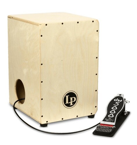 Latin Percussion LP1400NWP 2-Sided Cajon With DW Cajon Pedal