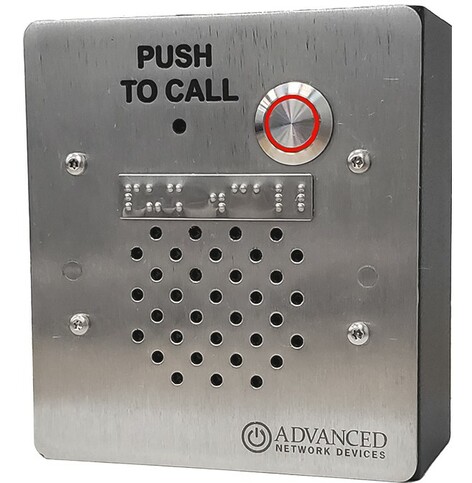 Advanced Network Devices IPSCB Indoor/Outdoor IP Call Box With Microphone, PoE Speaker