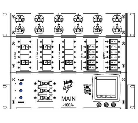 Link USA DL-8S5-6EE5B5AA4 8U Small AV Distro