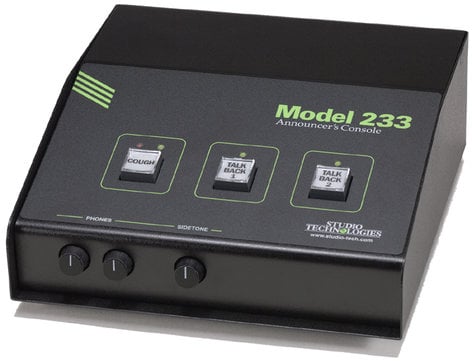 Studio Technologies M233 Announcer's Console, XLR, Dual Talkback