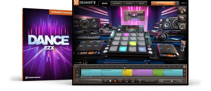 Toontrack DANCE-EZX EDM Inspired Sound Expansion Pack For EZdrummer 2 [Virtual]