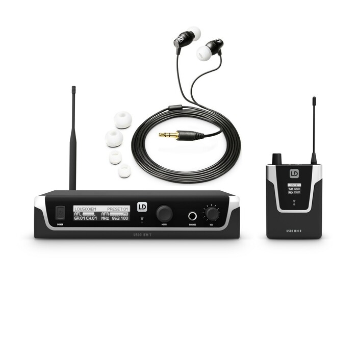 LD Systems LDS-U5051IEMHPINT Wireless IEM System With Earphones - 514 - 542 MHz