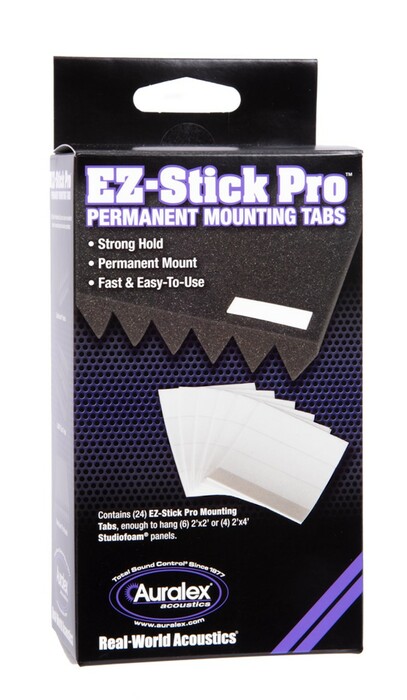 Auralex EZ-Stick Pro 24-Pack Of Mounting Tabs For Acoustic Panels