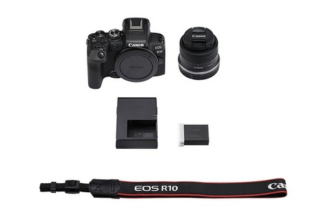 Canon EOS R10 18-45mm Kit Mirrorless Digital Camera With RF-S 18-45mm F4.5-6.3 IS STM Lens