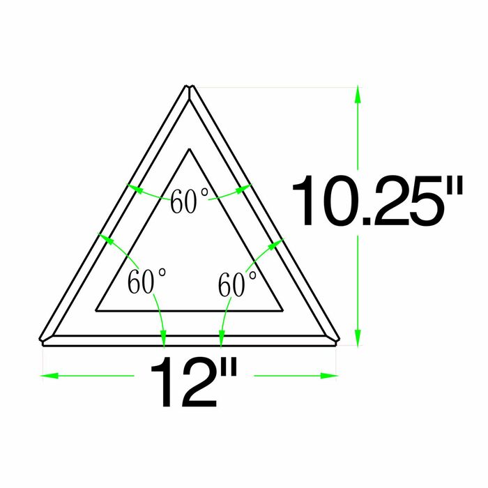 Show Solutions DB12X3 3-Way Triangle Block For 12" X 12" Square Trussing