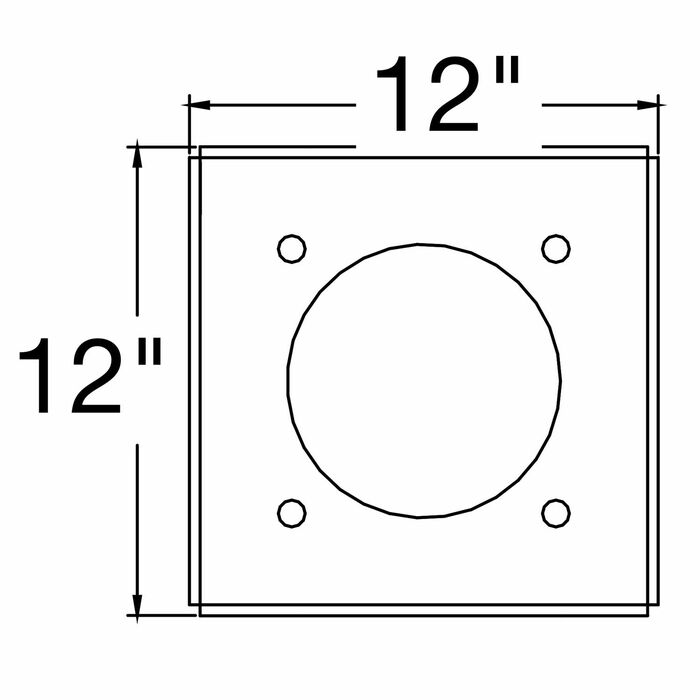 Show Solutions DB12X3 3-Way Triangle Block For 12" X 12" Square Trussing
