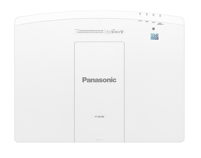 Panasonic PT-MZ780WU7 7000 Lumens WUXGA LCD 4K Laser Projector, White