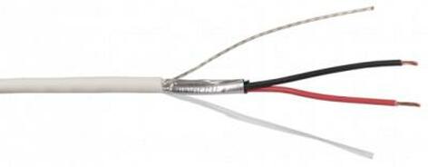 Liberty AV 22-2C-PSH-WHT 1000 Ft 22 AWG Single Pair Audio And Control Shielded Plenum Rated Cable With White Jacket