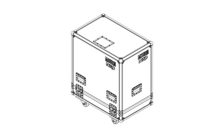 Nexo MST-2CASEMSUB15 Flight Case For 2x MSUB15