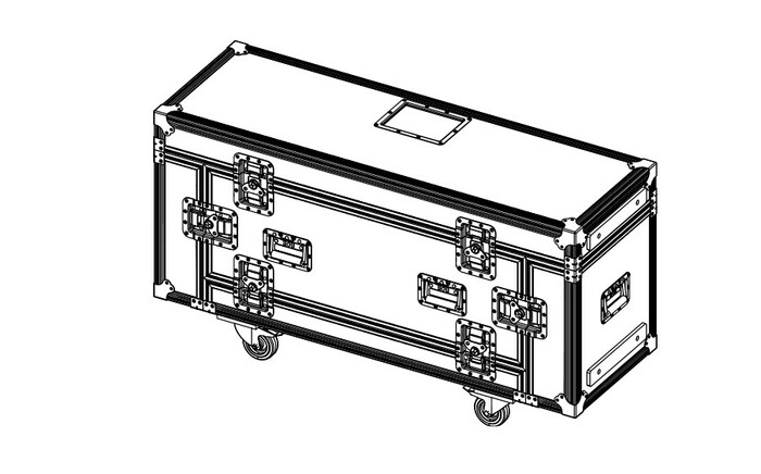 Nexo GMT-6CASE Flight Case For 6 X GEO M6