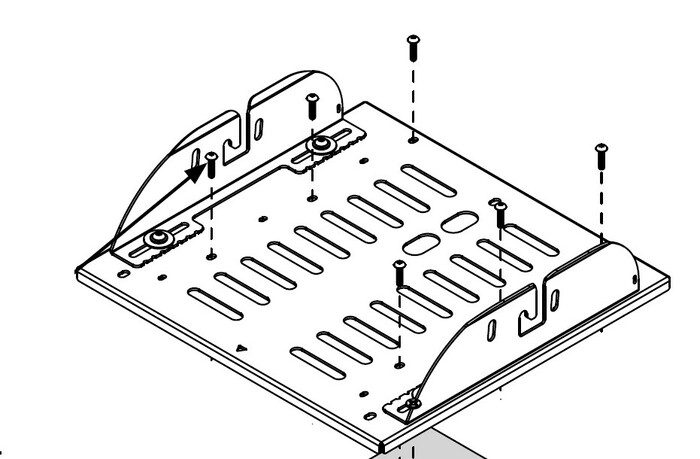 Peerless PAP250-NEC1 Dedicated Adapter Plate For NEC