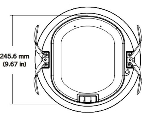 SoundTube IPD-CM62-BGM-II 6.5" Coaxial IP-Addressable Dante-Enabled Ceiling Speaker, Seamless White Magnetic Grille